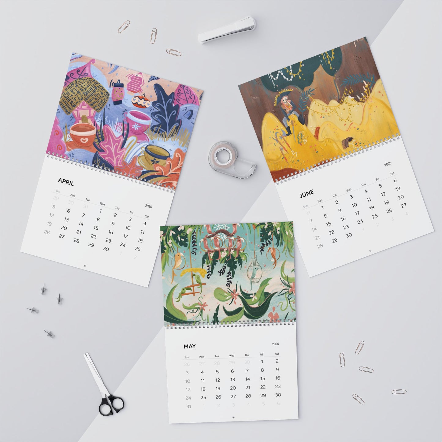 Classic 2026 12-Month Calendar
