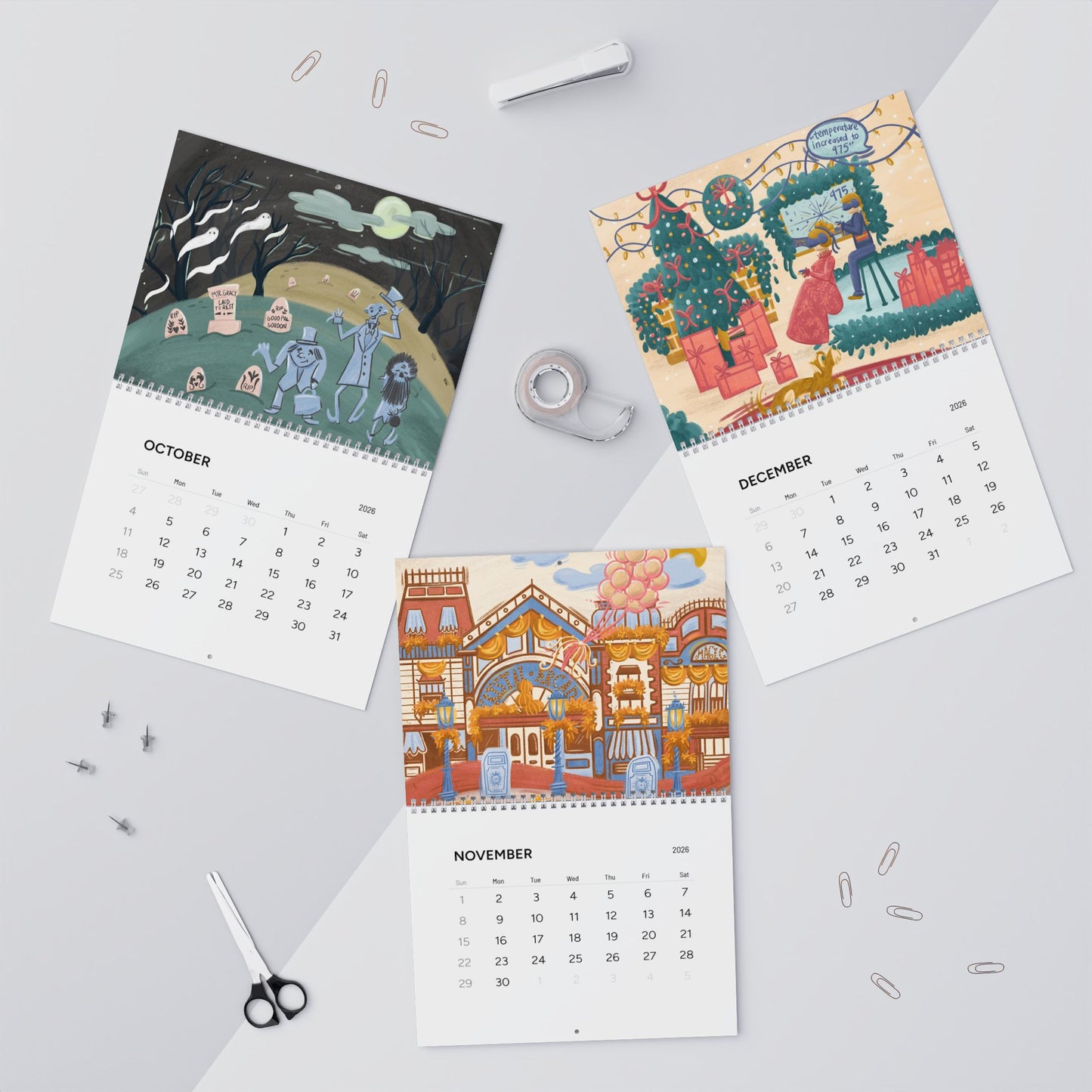 Parks 2026 12-Month Calendar