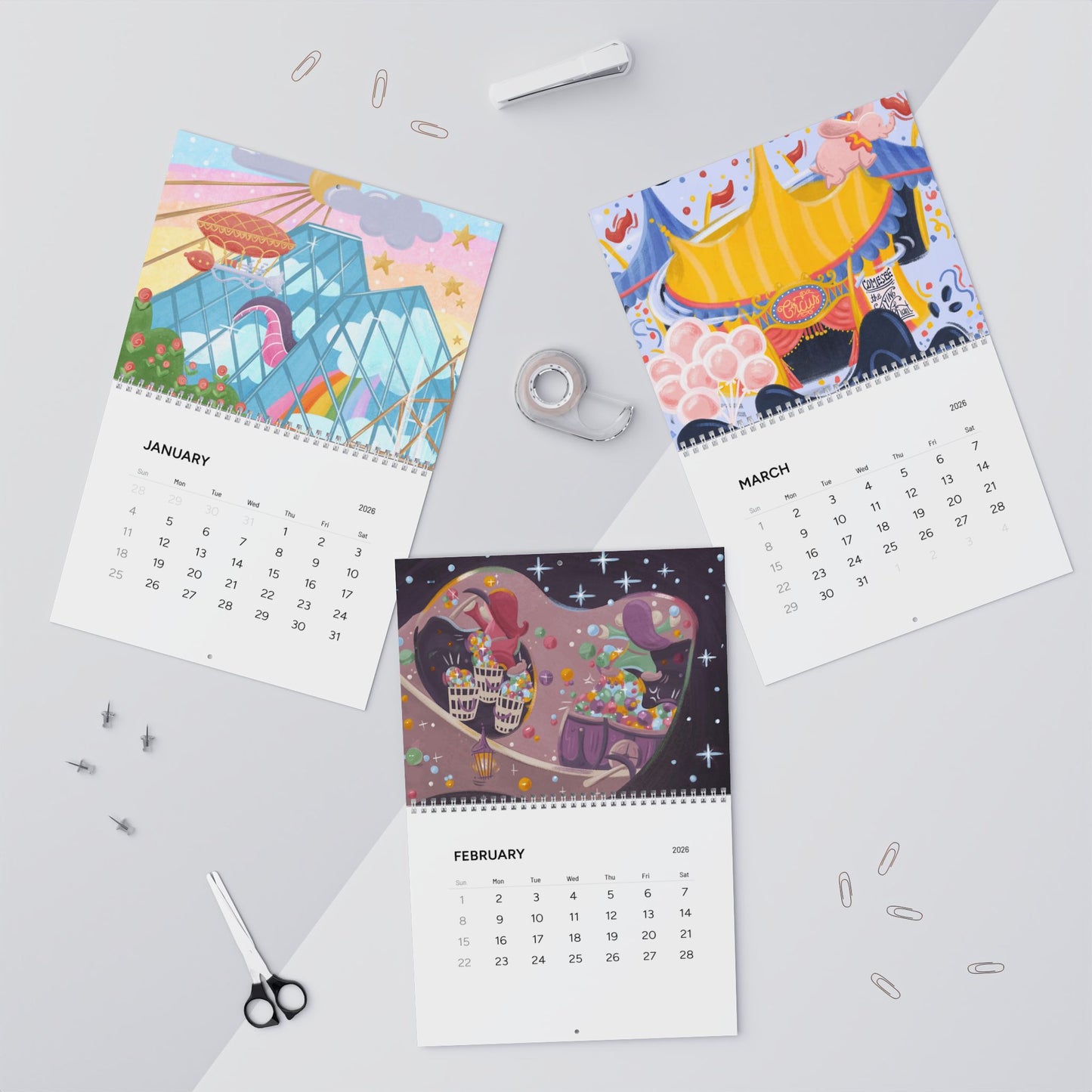 Parks 2026 12-Month Calendar