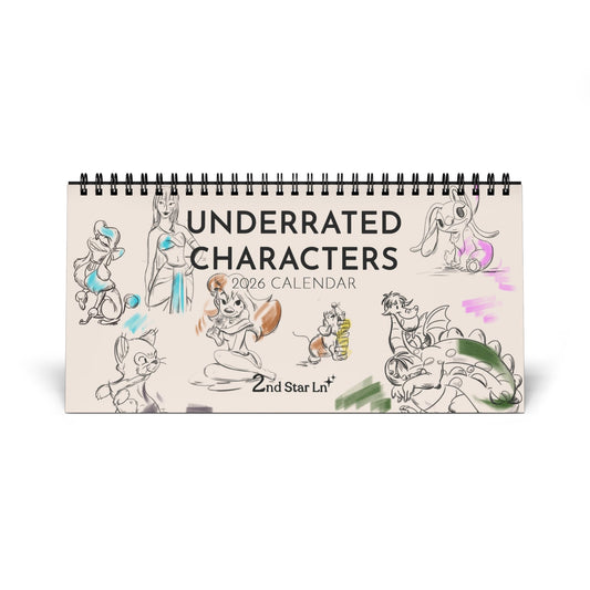 Underrated Characters 2026 12-Month Calendar