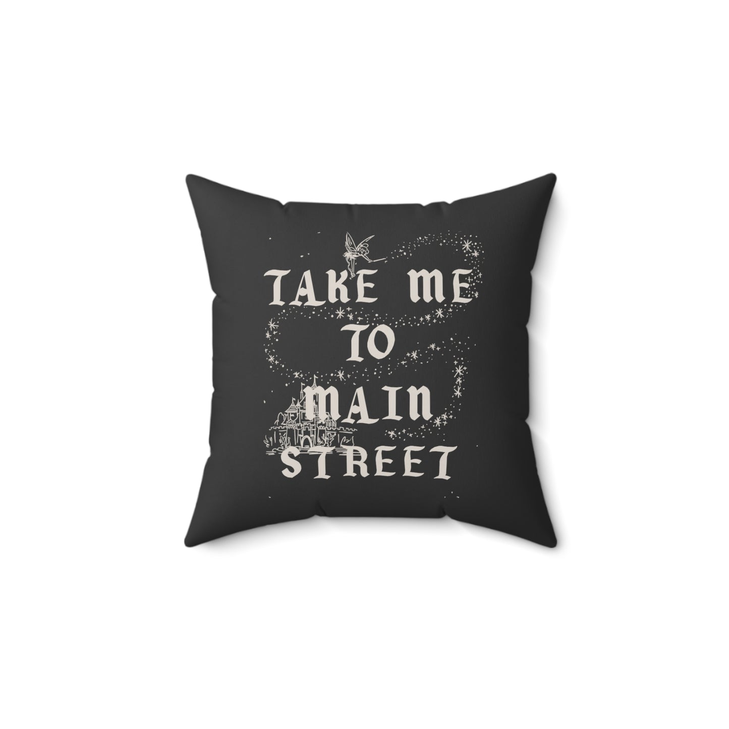 Take Me to Main Street Square Pillow