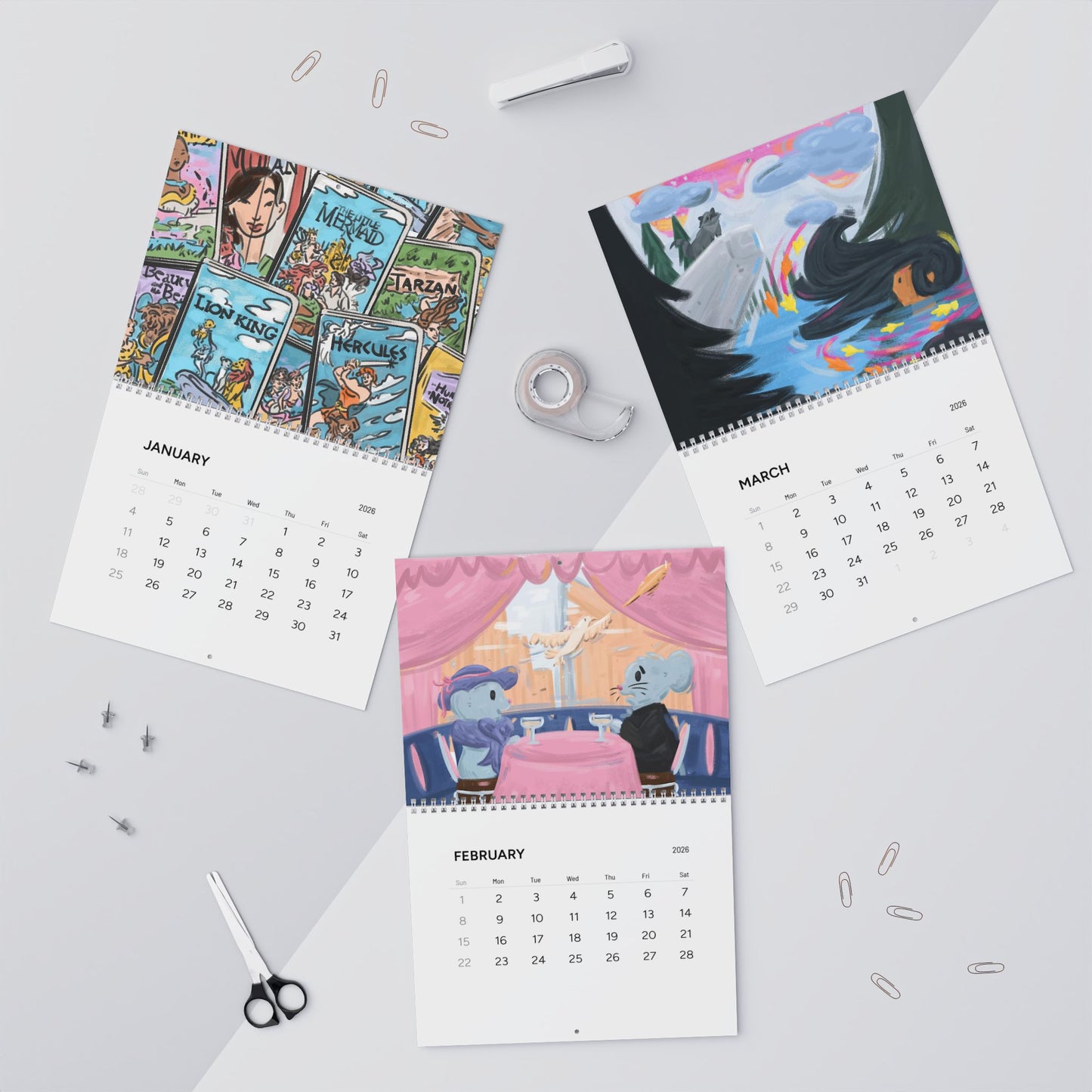 Renaissance 2026 12-Month Calendar