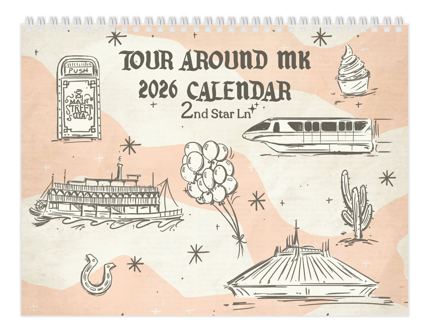 Tour Around MK 2026 12-Month Calendar