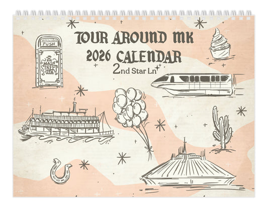 Tour Around MK 2026 12-Month Calendar