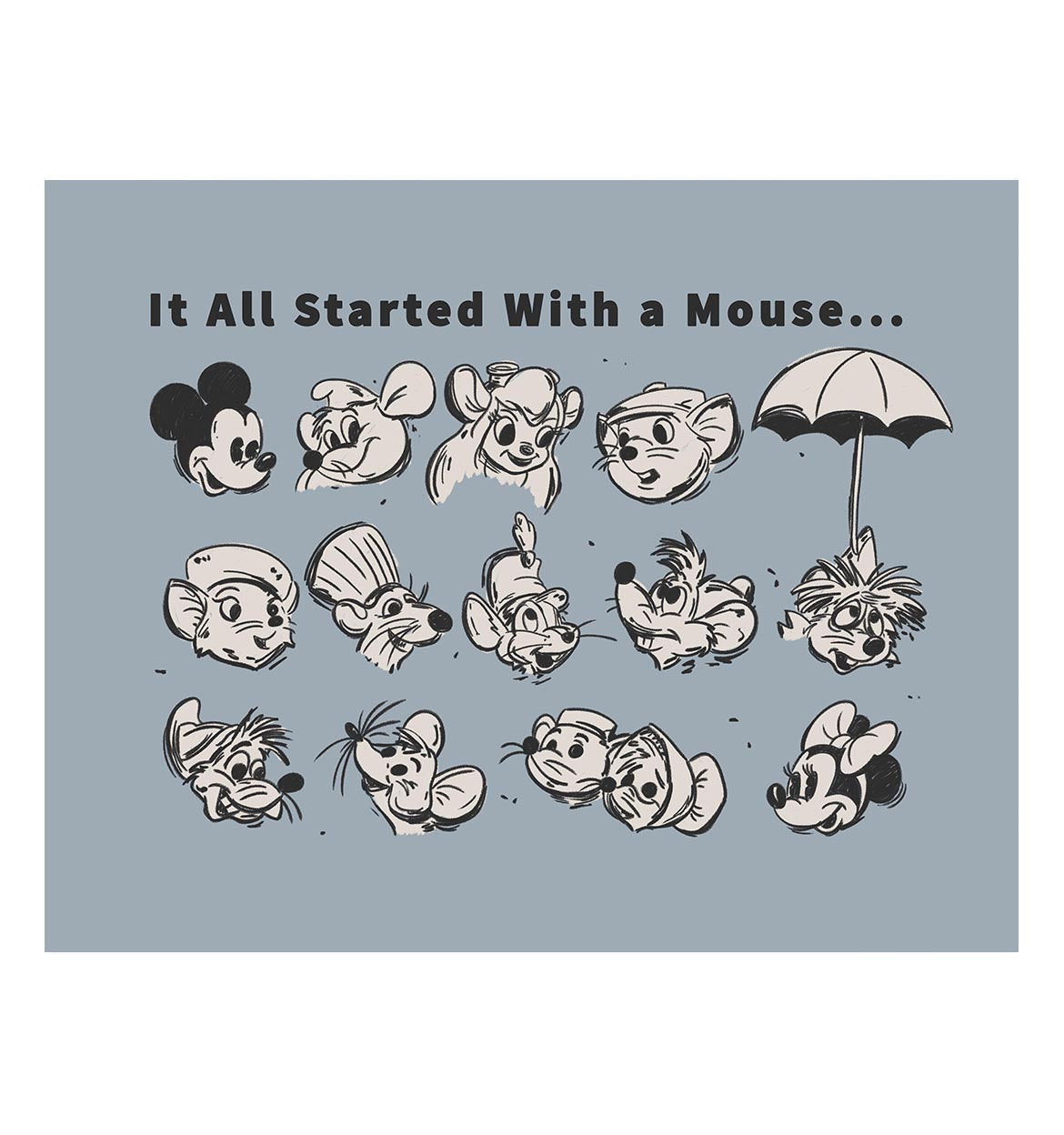 It all Started with a Mouse Art Print