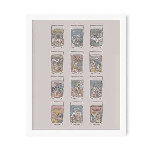 90s Cups Art Print